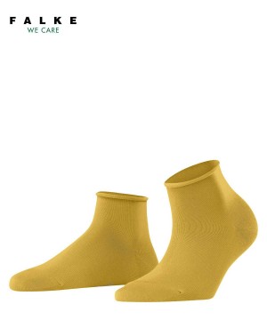 Skarpetki Falke Cotton Touch Short sock Damskie Żółte | NCMBYG-608