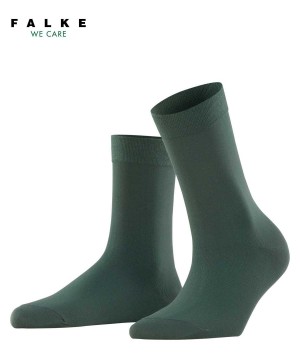 Skarpetki Falke Cotton Touch Socks Damskie Zielone | QDOVUG-034