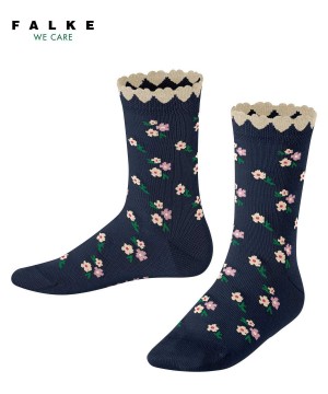 Skarpetki Falke Ditsy Flowers Socks Dziecięce Niebieskie | QKVJDX-754