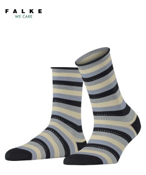 Skarpetki Falke Dopamine Stripe Socks Damskie Czarne | SDOPCG-193