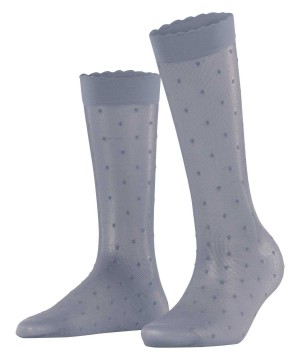 Skarpetki Falke Dot 15 DEN Knee-high Socks Damskie Szare | FBQITD-152