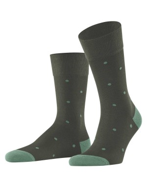 Skarpetki Falke Dot Socks Męskie Zielone | SBJLFE-306