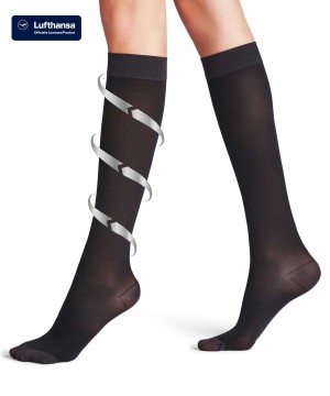 Skarpetki Falke Energize 50 DEN Knee-high Socks Damskie Czarne | LAPGYC-175