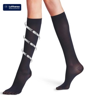 Skarpetki Falke Energize 50 DEN Knee-high Socks Damskie Niebieskie | OCPQMG-590