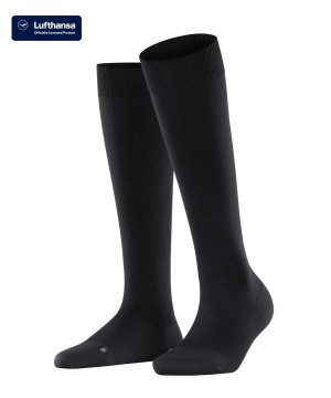 Skarpetki Falke Energizer Knee-high Socks Damskie Czarne | ANIFUC-584