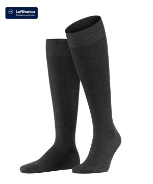 Skarpetki Falke Energizing Wool Knee-high Socks Męskie Szare | ZUEXAH-403