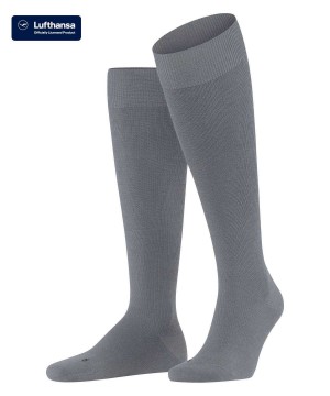 Skarpetki Falke Energizing Wool Knee-high Socks Męskie Szare | LSDEXH-168