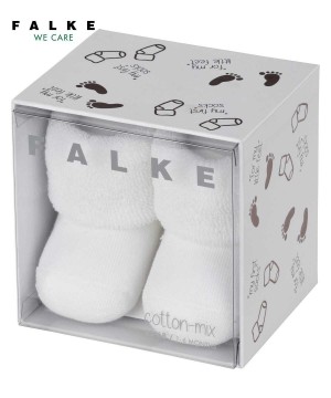 Skarpetki Falke Erstling Socks Niemowlęce Białe | WCKBFR-538