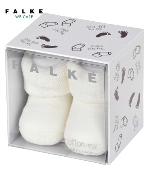 Skarpetki Falke Erstling Socks Niemowlęce Białe | PMNYCE-608