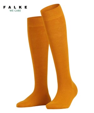 Skarpetki Falke Family Knee-high Socks Damskie Żółte | ZXWGNV-152