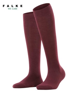 Skarpetki Falke Family Knee-high Socks Damskie Czerwone | EMJVXA-372