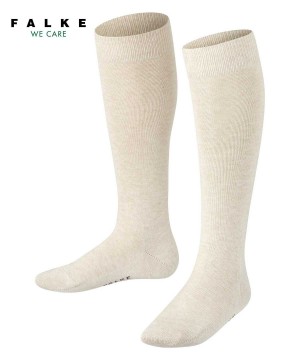 Skarpetki Falke Family Knee-high Socks Dziecięce Beżowe | YLMXGS-215