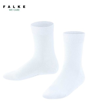 Skarpetki Falke Family Socks Dziecięce Białe | CKSAIW-319