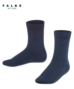 Skarpetki Falke Family Socks Dziecięce Niebieskie | ZWJEOL-498