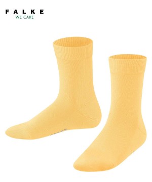 Skarpetki Falke Family Socks Dziecięce Żółte | KMGQBN-502