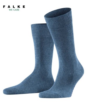 Skarpetki Falke Family Socks Męskie Niebieskie | VMKLON-240