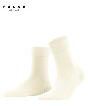 Skarpetki Falke Fine Softness 50 DEN Socks Damskie Białe | QFTDGP-739