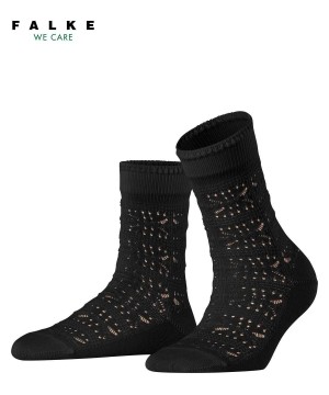 Skarpetki Falke Granny Square Socks Damskie Czarne | VXTYOK-124