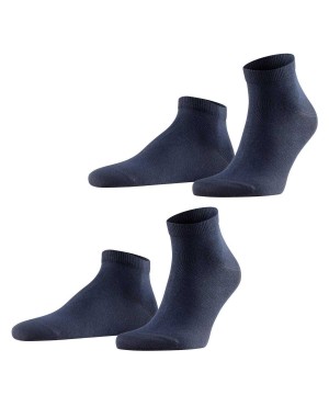 Skarpetki Falke Happy 2-Pack Sneaker socks Męskie Niebieskie | LHTYAC-420