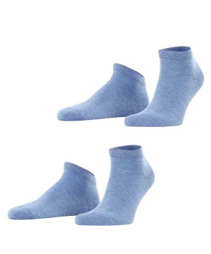 Skarpetki Falke Happy 2-Pack Sneaker socks Męskie Niebieskie | SPDJLH-217