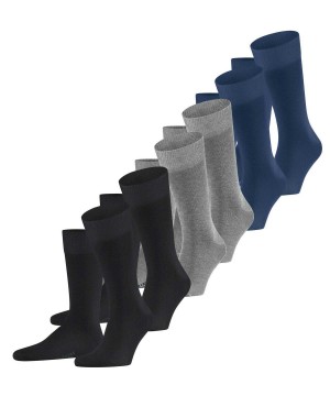 Skarpetki Falke Happy 6-Pack Socks Męskie Multicolored | XWDYZT-843