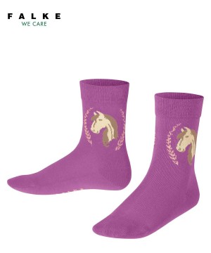 Skarpetki Falke Horse Socks Dziecięce Beżowe | NCTUAQ-570