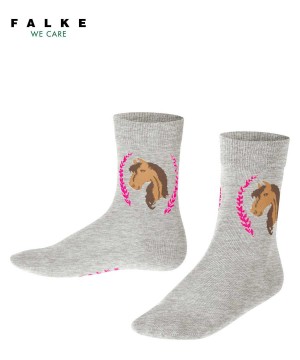 Skarpetki Falke Horse Socks Dziecięce Szare | ELSCOF-902