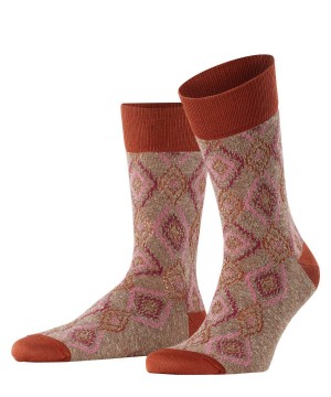 Skarpetki Falke Ikat Spell Socks Męskie Brązowe | XLIHGQ-657