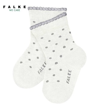 Skarpetki Falke Little Dot Socks Niemowlęce Białe | XPTJEB-896