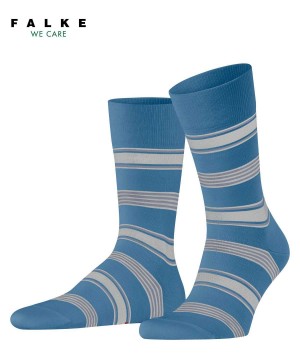 Skarpetki Falke Marina Stripe Socks Męskie Niebieskie | XWJOFP-607