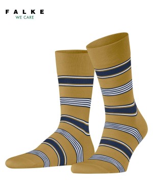 Skarpetki Falke Marina Stripe Socks Męskie Żółte | SZKTEN-253