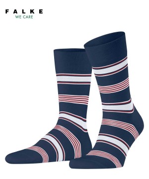 Skarpetki Falke Marina Stripe Socks Męskie Niebieskie | HGKFOU-053