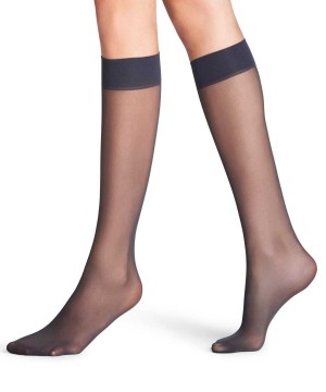 Skarpetki Falke Matt Deluxe 20 DEN Knee-high Socks Damskie Szare | EDJYCW-250