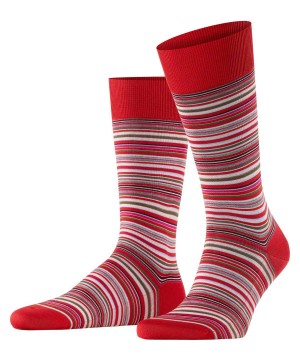 Skarpetki Falke Microblock Socks Męskie Czerwone | IROFQS-631