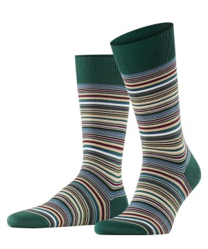 Skarpetki Falke Microblock Socks Męskie Zielone | YARZPJ-125