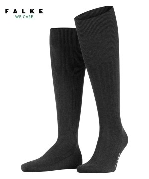 Skarpetki Falke Milano Knee-high Socks Męskie Szare | SHWCKR-634