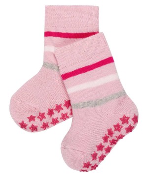 Skarpetki Falke Multi Stripe House socks Niemowlęce Różowe | FXMHEU-894