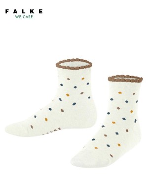 Skarpetki Falke Multidot Short sock Dziecięce Białe | KZSRPH-923