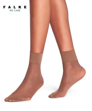 Skarpetki Falke Pure Matt 20 DEN Ankle socks Damskie Brązowe | ZOKPEU-578