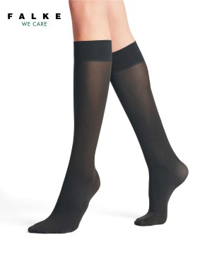 Skarpetki Falke Pure Matt 50 DEN Knee-high Socks Damskie Szare | OVZQUC-836