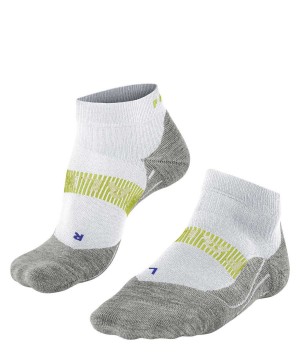 Skarpetki Falke RU4 Endurance Cool Short Running Short sock Męskie Białe | VNPSCE-938