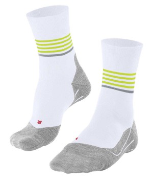 Skarpetki Falke RU4 Endurance Reflect Running Socks Męskie Białe | CLQHDV-615