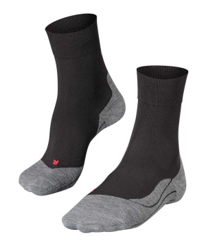 Skarpetki Falke RU4 Endurance Running Socks Męskie Czarne | QFSBDV-035