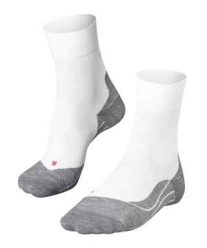 Skarpetki Falke RU4 Endurance Running Socks Męskie Białe | OZGXYS-951