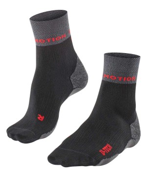 Skarpetki Falke RU True Motion Nevos Running Socks Męskie Czarne | SZCBRT-873