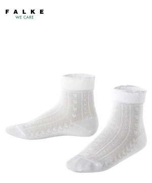 Skarpetki Falke Romantic Net Socks Dziecięce Białe | TPVGSX-256