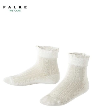 Skarpetki Falke Romantic Net Socks Dziecięce Białe | DLUGFW-914