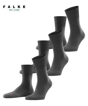 Skarpetki Falke Run 3-Pack Socks Damskie Szare | QABHVT-416