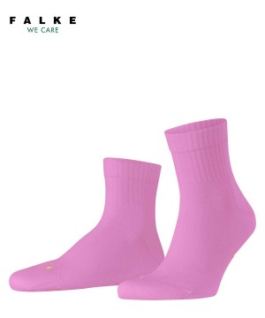 Skarpetki Falke Run Rib Short sock Damskie Czerwone | NJIKTO-798