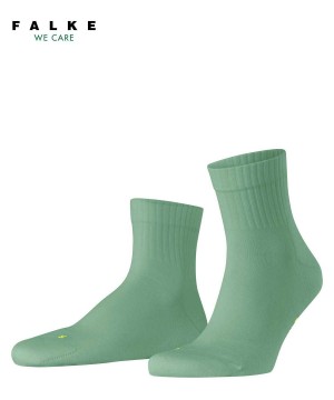 Skarpetki Falke Run Rib Short sock Damskie Zielone | WCGRVN-824